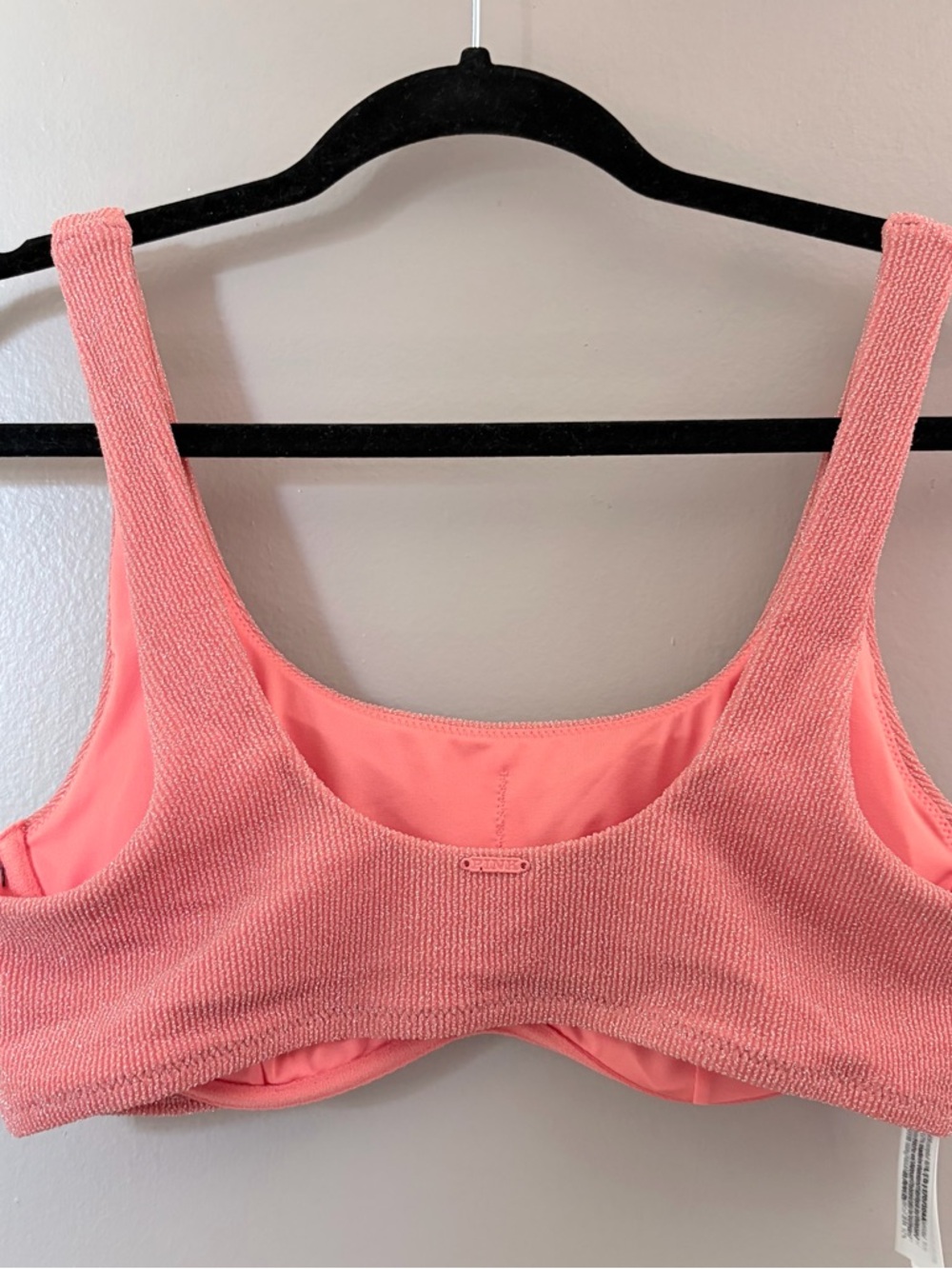 NWT PINK Victoria’s Secret Shimmer Colorblock Bikini Set Large - Picture 6 of 11